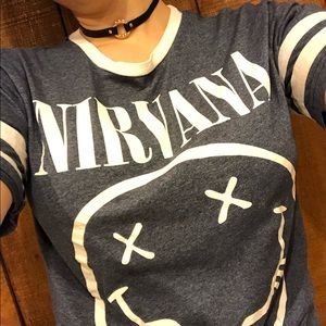 Nirvana 90’s Blue-Gray T-Shirt